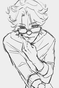 sketch half body