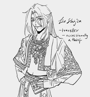 sketch half body